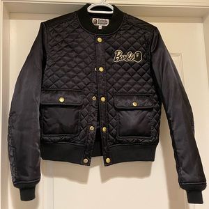 A bathing ape limited Barbie edition bomber jacket
